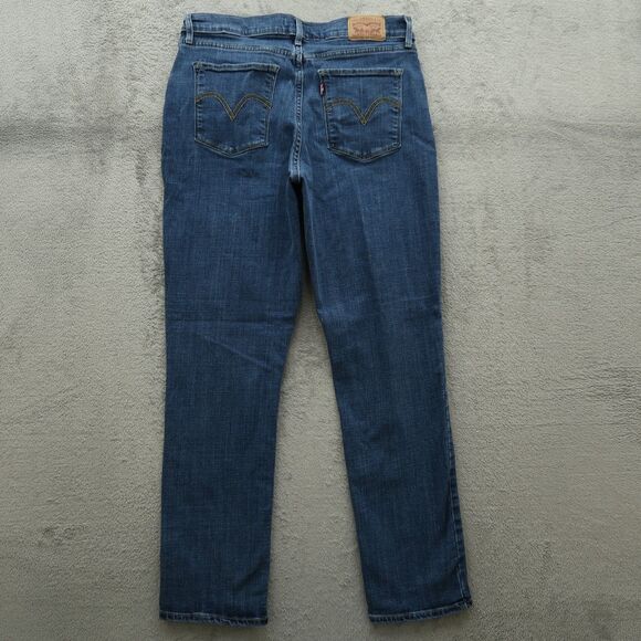 Levi's Jeans Women's Size 10M Blue Mid-Rise Classic Straight Denim 28.5" Inseam - Picture 13 of 16